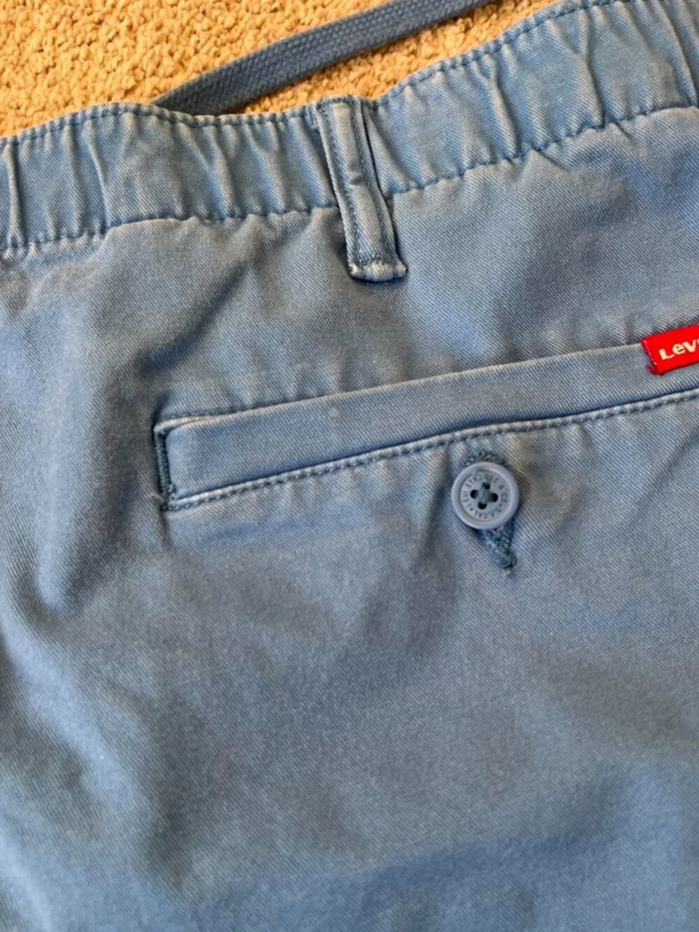Levi’s XX Chino EZ Shorts Blue Elastic Waist